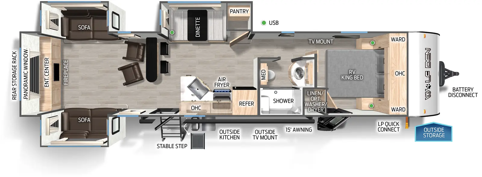 Wolf Den 306MM Floorplan